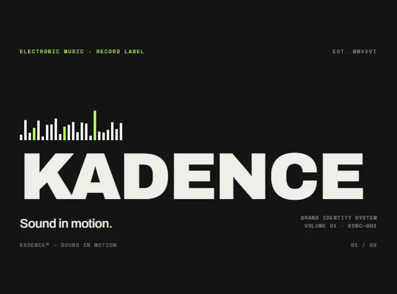 KADENCE marka kimlik sistemi