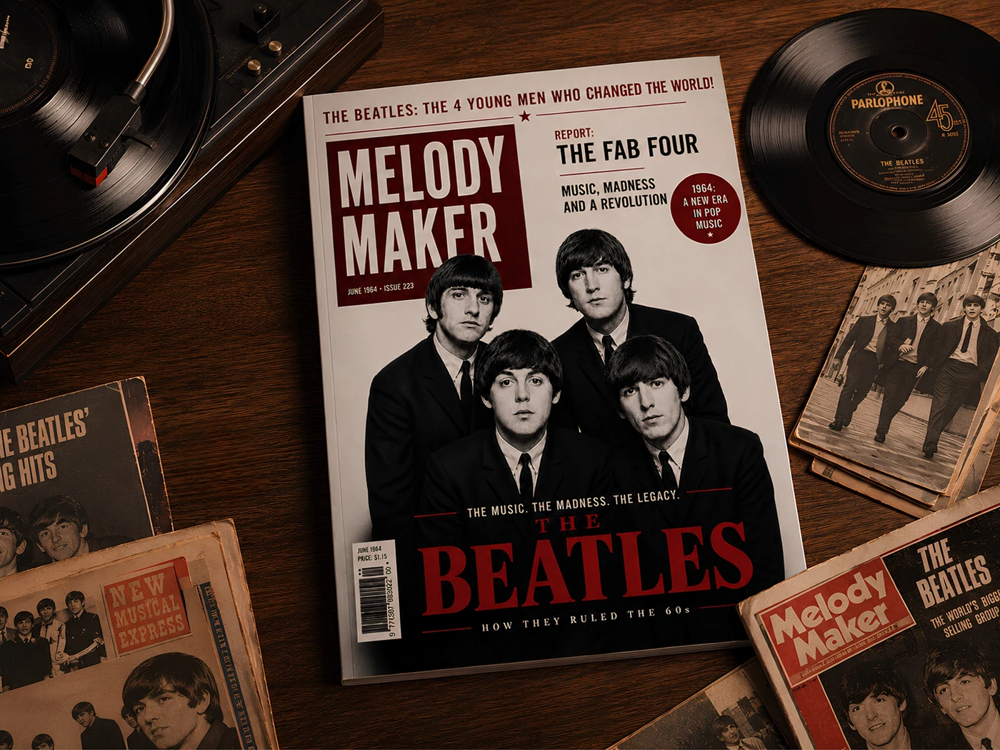 Melody Maker dergi tasarımı