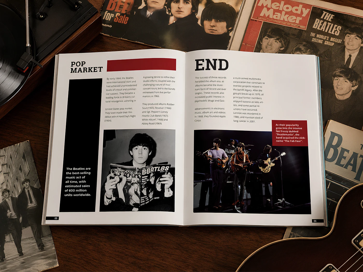 Melody Maker dergi tasarımı
