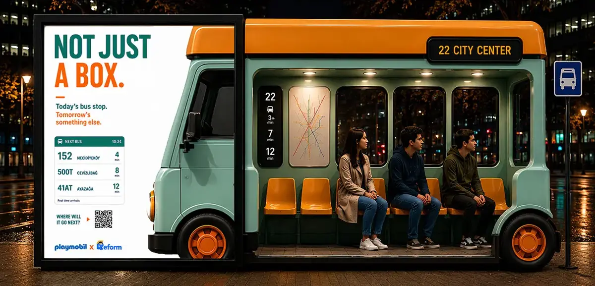 Otobüs durağı ekranı: Not just a box